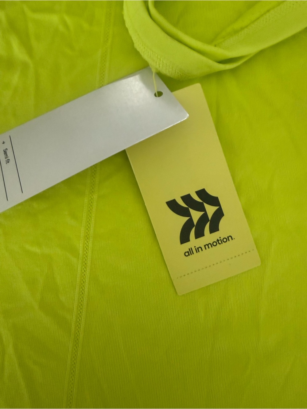 Target Neon Yellow Racerback Tank Top#M19 - Picture 5 of 5
